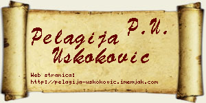 Pelagija Uskoković vizit kartica